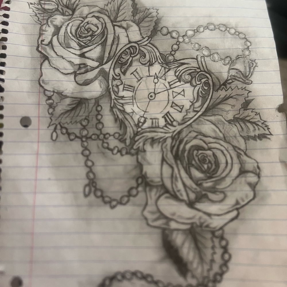 Personalized hand drawn art. Perfect for thoughtful grift or unique tatttoo